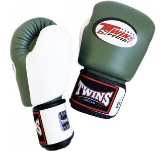 Боксерские перчатки Twins Special (BGVLA-2 olive/white)